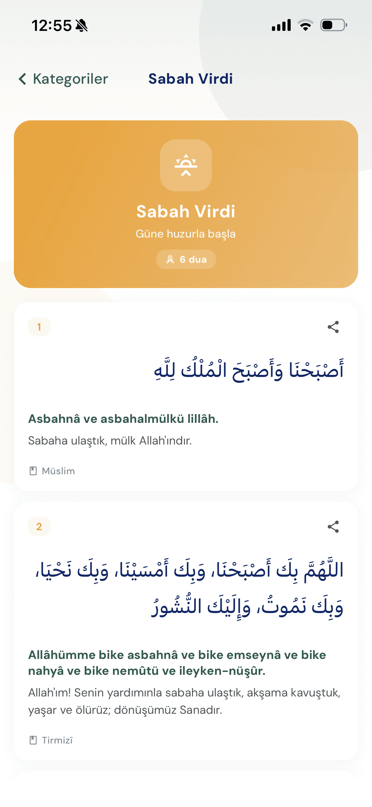 Inspraytion Sabah virdi ekranı
