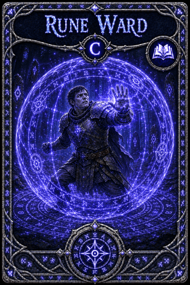 Rune Ward büyü kartı
